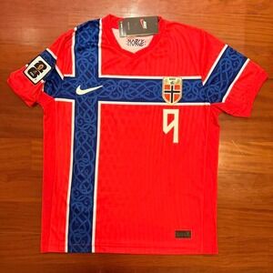 Erling Haaland #9 Norway home 2026 World Cup with FIFA World Cup 2026 Patch